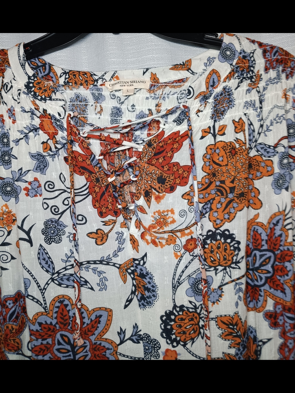 Christian Siriano New York Boho Top Lg - Picture 2 of 6